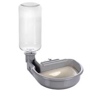 Flamingo Bebedero Con Botella 480ml para Jaula de Alambre Diza Gris