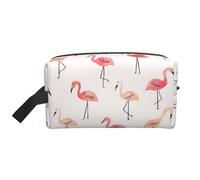 Flamingo. Bolsa de viaje con estampado de flamenco, organizador de maquillaje para mujeres y hombres, gran capacidad para cosméticos, accesorios, artículos de tocador, champú y artículos esenciales
