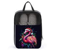 Flamingo - Bolsa de zapatos para sombrero de Navidad para viajes, uso diario, bolsa de almacenamiento antipolvo para zapatos de golf
