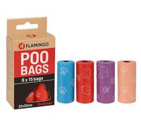 Flamingo Bolsa para LA Caca Basic Paws Multicolor 8x15PZS