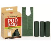Flamingo Bolsa para LA Caca RECICLADA con ASA Poco Verde 4x15PZS