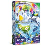 Flamingo by Trefl, Online Chaos Y2K - Puzzle de 600 piezas - Puzle DIY, gráficos de tendencias, colorido expreso, tipo de embalaje tipo concha, para adultos y niños a partir de 14 años