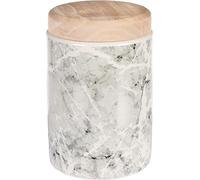 Flamingo - Caja de aperitivos con tapa de cerámica (1300 ml, 11,5 x 17,5 cm), color gris