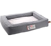 Flamingo Carlota Rectangular Basket with Zip, Grey, 105 x 75 x 17 cm