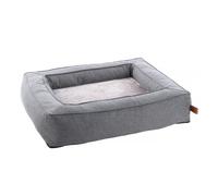 Flamingo Carlota Rectángulo Gris con Cremallera Cama para perros