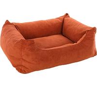 Flamingo Celeste Rectangular Basket with Zip Cognac 80 x 67 x 28 cm