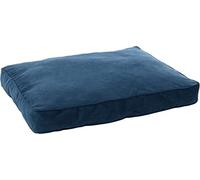 Flamingo Celeste Rectangular Cushion with Zip and Dark Blue Rim 80 x 60 x 10 cm