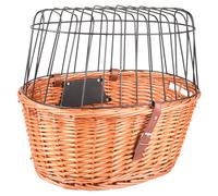 Flamingo Cesta de Bicicleta Manillar Marrón Clic Perro Masa 46 ,5x43,5x40,5 CM