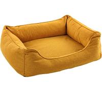 Flamingo Cesta Ziva Rectangular + Cierre de Cremallera Amarillo Ocre - 80x67x22cm