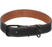 Flamingo Collar Montana Cuero Negro XL 47,5-58CM 28MM