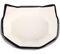 Flamingo COMEDERO para Comida Y Bebida Gato Kubo Ceramica Negro-Blanco 180ML 16x12x5CM