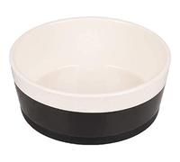 Flamingo COMEDERO Perro Duke Ceramica Antideslizante Negro/Blanco 18CM 1130ML