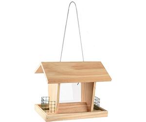 Flamingo COMEDERO SILO para PÁJAROS Mado Barniz - para Colgar 26x20x21CM