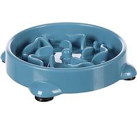 Flamingo Comedero Slow Feeder Beno - S, 16x16x3.5 cm, 300 ml - Ideal para Chihuahua, Yorkshire Terrier, Pomerania, Teckel, Bichón Frisé y Gato Persa - Color petróleo