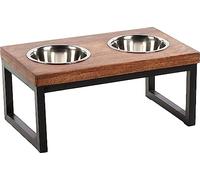 Flamingo COMEDERO Y BEBERO Set + Soporte Tommy 35,5x19x14,5CM 370ML