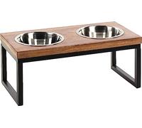 Flamingo COMEDERO Y BEBERO Set + Soporte Tommy 55,5x27,5x22,5CM 1600ML