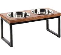 Flamingo COMEDERO Y BEBERO Set + Soporte Tommy 60x28x28,5CM 2700ML