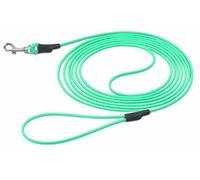 Flamingo Correa de adiestramiento y de rastreo para Gato Caspar Verde Menta - 500cm 4mm - Impermeable y fácil de Limpiar - Tiene asa