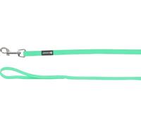 Flamingo Correa de adiestramiento y de rastreo para Perros Caspar Verde Menta - 1000cm 13mm - Impermeable y fácil de Limpiar - Tiene asa
