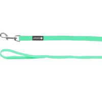 Flamingo Correa de adiestramiento y de rastreo para Perros Caspar Verde Menta - 1500cm 17mm - Impermeable y fácil de Limpiar - Tiene asa