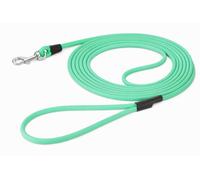 Flamingo Correa de adiestramiento y de rastreo para Perros Caspar Verde Menta - 500cm 6mm - Impermeable y fácil de Limpiar - Tiene asa