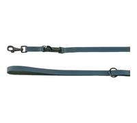 Flamingo Correa de Entrenamiento Denver Azul 3-fach Ajustable para Perros Cuero