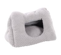 Flamingo Cueva de Perro Jacquard Gris 50x35x34cm, Antideslizante, Lavable, Felpa