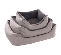 Flamingo Cuna para Perro Esmo Rectangular Gris, Desmontable Cubierta,