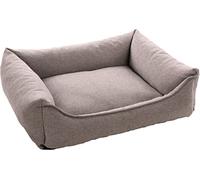 Flamingo Cushion Avalon, Rectangular, with Zip and Dark Grey Border, 80 x 60 x 18 cm