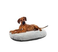 Flamingo Cushion Zupo Oval + Zipper Dark Grey 80 x 62 x 8 cm