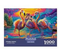 Flamingo de Dibujos Animados en la Selva Tropical_2 Puzzle para Adultos Un Desafío Imposible con Imágenes De Alta Definición Excelencia para Adultos (14+ Años) 70x50cm/1000pcs