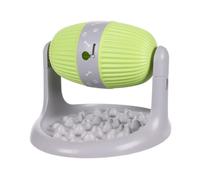 Flamingo Bent Treats Dispenser Grey/Green 31 x 25 x 20.5-26 cm