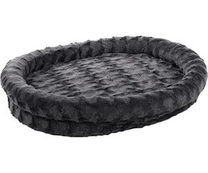 Flamingo Dorian Oval Basket with Zip, Grey, 78 x 62 x 14 cm