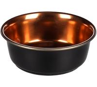 Flamingo Ezra Stainless Steel Round Feeding Bowl, 475 ml, 13.5 cm, Black