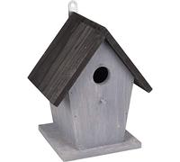 FLAMINGO F Caja Nido GUUS Madera Gris/Negro Roof 18,5x15x23CM