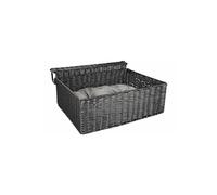 FLAMINGO F Cesta para EL RADIADOR LUSSO Negro Abierta 46x42x20CM