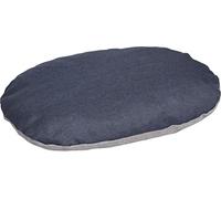 FLAMINGO F COJÍN Gora OVALE+Cremallera Azul Gris 50x40x8CM