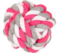 FLAMINGO F JP Pelota DE ALGODÓN Fucsia/Blanco/Gris 8,5CM