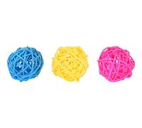 Flamingo F Juguete ROEDOR WICKI Pelota Amarillo/Fucsia/Azul 3PZS Dia.3,5CM