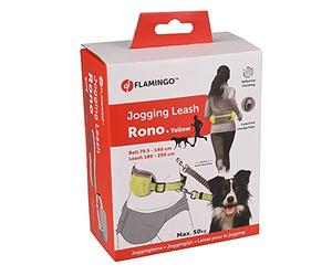 Flamingo F Running Strap + Belt with Rono Yellow Strap 180-250 cm/Belt 79.5-140 cm
