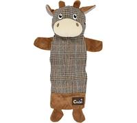 Flamingo F Toy Dog Cozies Cow Plush with Multi Blonde Brown 40 cm