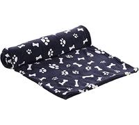 Flamingo Fleece Blanket, Zuma Dark Blue, Bones/Legs, 100 x 150 cm