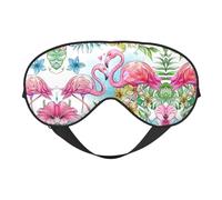 Flamingo Flowers Sleep Eye Mas Updated Design Light Block Night Eye Blinder Hombres Mujeres Turno Regalos de viaje