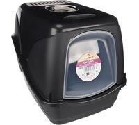 Flamingo Gabby Cat Litter Box - 37.5 x 54 x 38 cm - Removable Lid with Swing Door - with Handle for Easy Movement - Includes Replaceable Carbon Filter