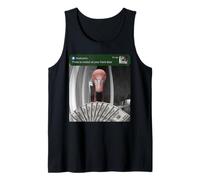Flamingo Hay Movimiento en tu Puerta Principal Tonto Camiseta sin Mangas