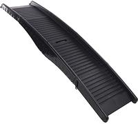 Flamingo Hondenloop Plank inclapbaar 152 x 39.5 x 13 cm Zwart