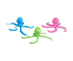Flamingo Hondenspeelgoed Octopus Plug, 12 x 8 x 39 cm, Willekeurig