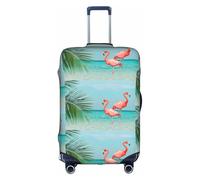 Flamingo in Water - Funda elástica antiarañazos, protector de equipaje de viaje, a prueba de polvo, para equipaje de 18 a 32 pulgadas, White, L, Clásico
