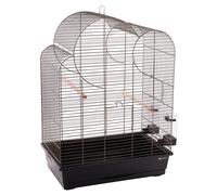 Flamingo Jaula de Loro Wammer 1 Taupe 54x34x75cm Con Cajón & Tubo Del Asiento