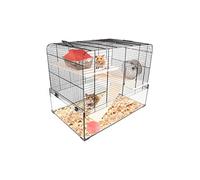 Flamingo Jaula para HÁMSTERES VITRU Negro 2 59x38x47CM